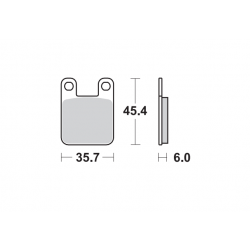 SBS Scooter HF Street Brake Pads - Front / Rear