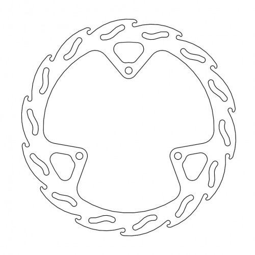 Moto-Master FLAME Fixed Disk 198 - FRONT, LEFT - Husqvarna / KTM