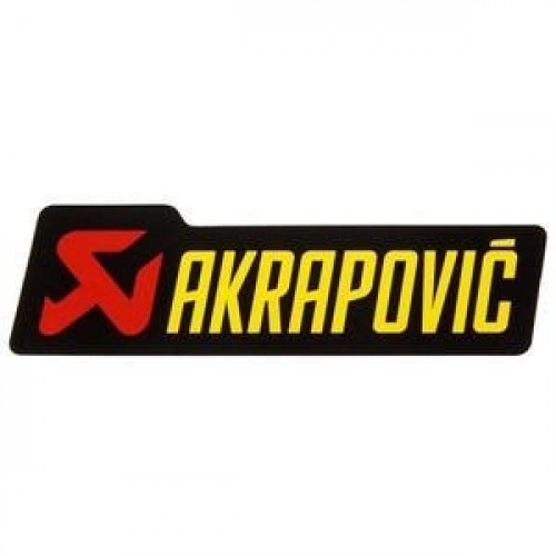 Akrapovič Exhaust Sticker Horizontal Heat Resistant 150x44mm