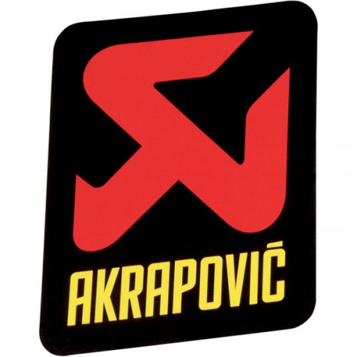 Akrapovič Exhaust Sticker Vertical Heat Resistant 95x95mm