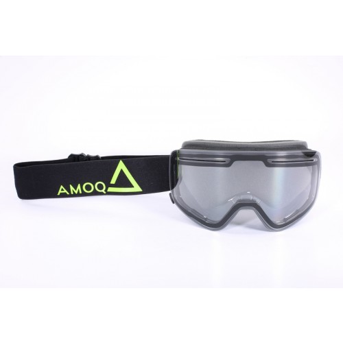 AMOQ MX Goggle Vision Magnetic Black/HiVis - Clear