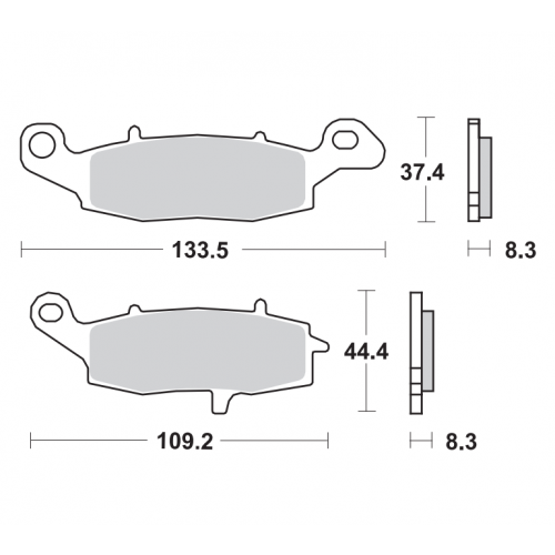 SBS HS Street Excel Brake Pads Kawasaki / Suzuki - Front