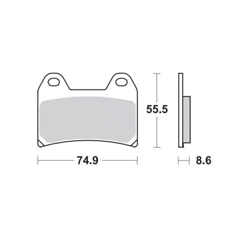 SBS HS Street Excel Brake Pads Ducati / BMW ... - Front