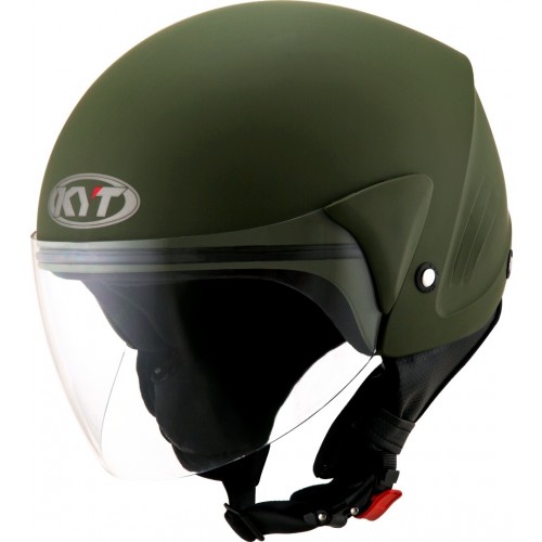 KYT Helmet COUGAR Plain Army Matt Green