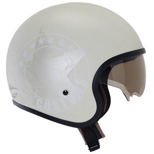 Suomy Helmet JET 70's Custom Milk