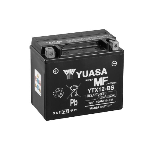 Battery Yuasa YTX12-BS + Electrolyte