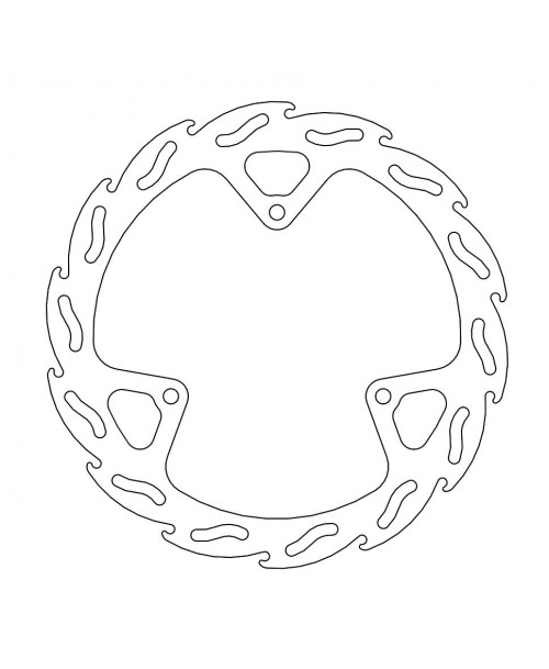 Moto-Master FLAME Fixed Disk 198 - FRONT, LEFT - Husqvarna / KTM