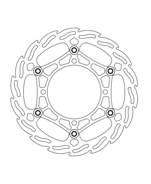 Moto-Master FLAME Floating Steel Disc 260 - FRONT - Kawasaki