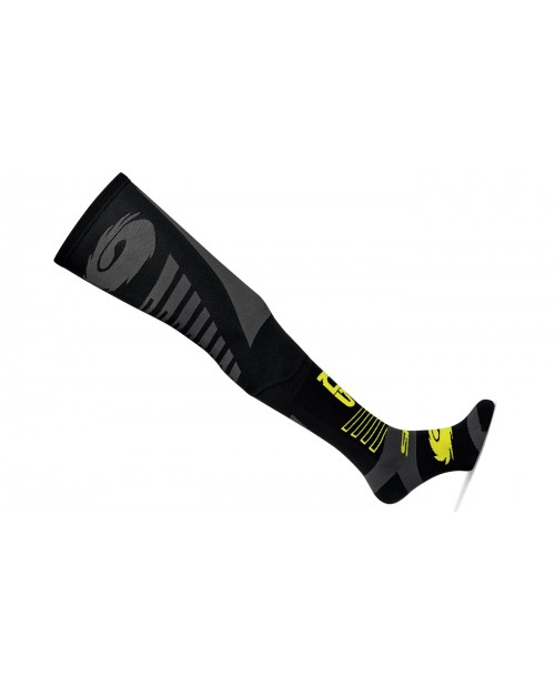 Sidi EXTRA LONG OFF ROAD Socks 320 Black/Fluo Yellow