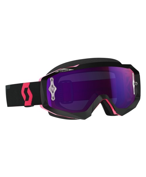 Scott Goggle Hustle MX Black/Fluo pink / Purple Chrome Works '17