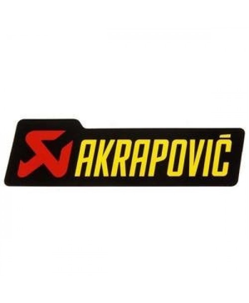 Akrapovič Exhaust Sticker Horizontal Heat Resistant 70x20mm