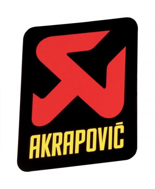 Akrapovič Exhaust Sticker Vertical Heat Resistant 95x95mm