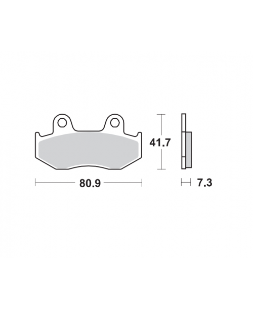 SBS SI Off-Road Brake Pads Honda - Front