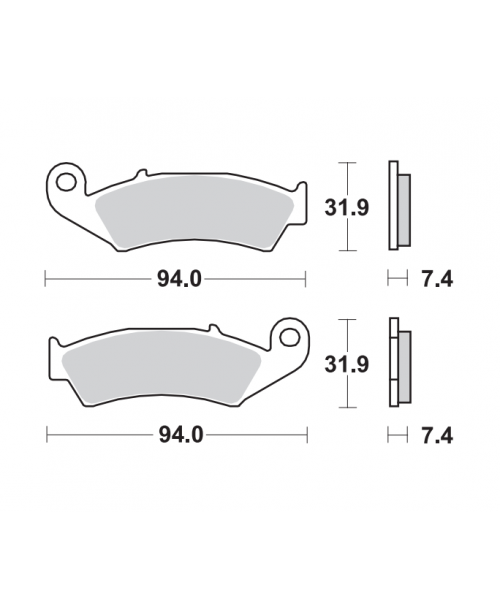 SBS Off-Road SI Brake Pads Honda - Front