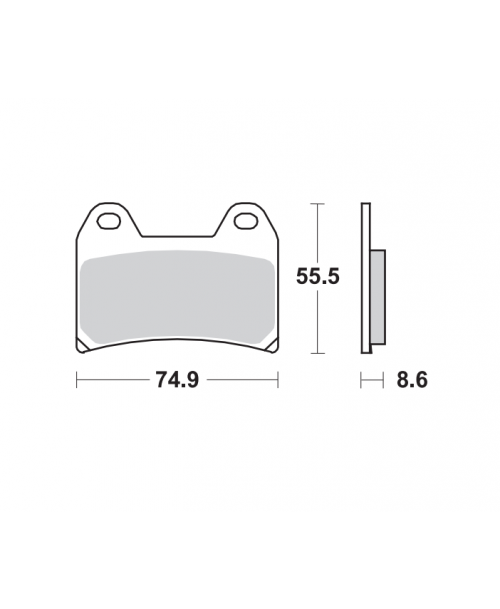 SBS HS Street Excel Brake Pads Ducati / BMW ... - Front