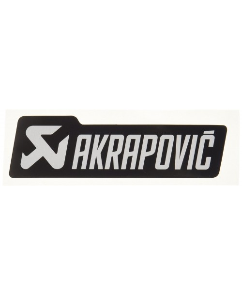 Akrapovič Exhaust Sticker Horizontal Heat Resistant Monochrome 127x38mm