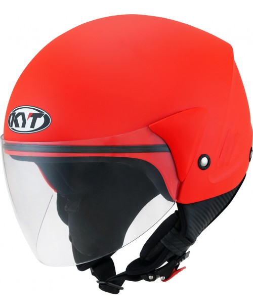 KYT Helmet Cougar Plain Matt Red