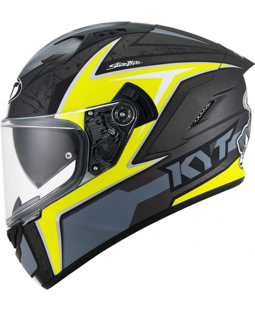KYT Helmet NF-R Mindset Matt Anthracite / Yellow