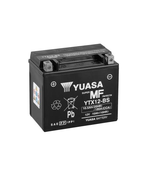 Battery Yuasa YTX12-BS + Electrolyte