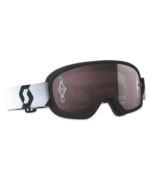 Scott Goggle BUZZ MX PRO Black/White / Silver Chrome Works