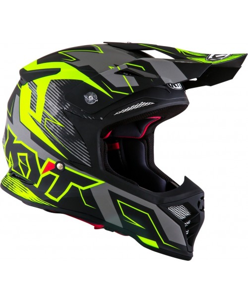 KYT Helmet SKYHAWK Digger Matt Black / Yellow