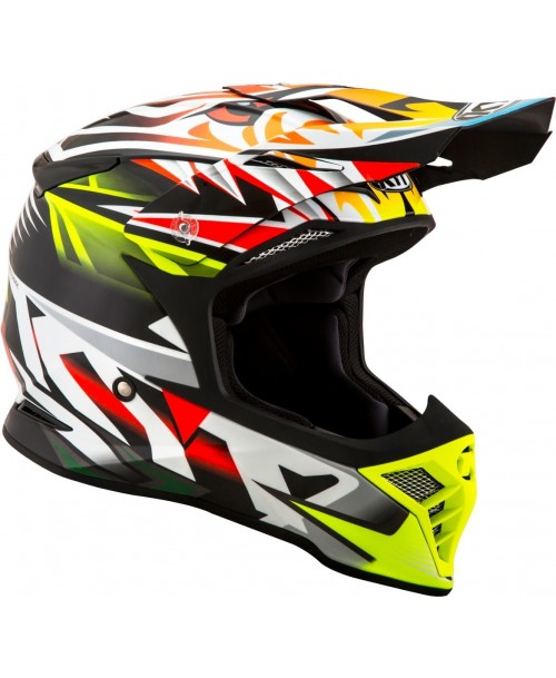 KYT Helmet SKYHAWK Temper Yellow Fluo